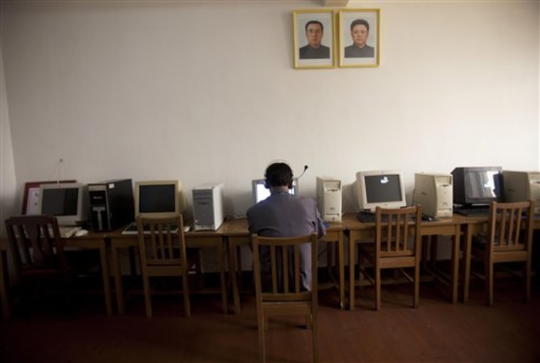 In this April 14, 2011 photo, a man works on a computer at a museum in Pyongyang, North Korea. North Korea is undergoing a digital revolution of sorts, even as it holds some of the strictest cyberspace policies in the world. (AP Photo/David Guttenfelder)